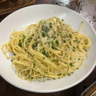 カニとブロッコリーのカニみそクリームパスタ