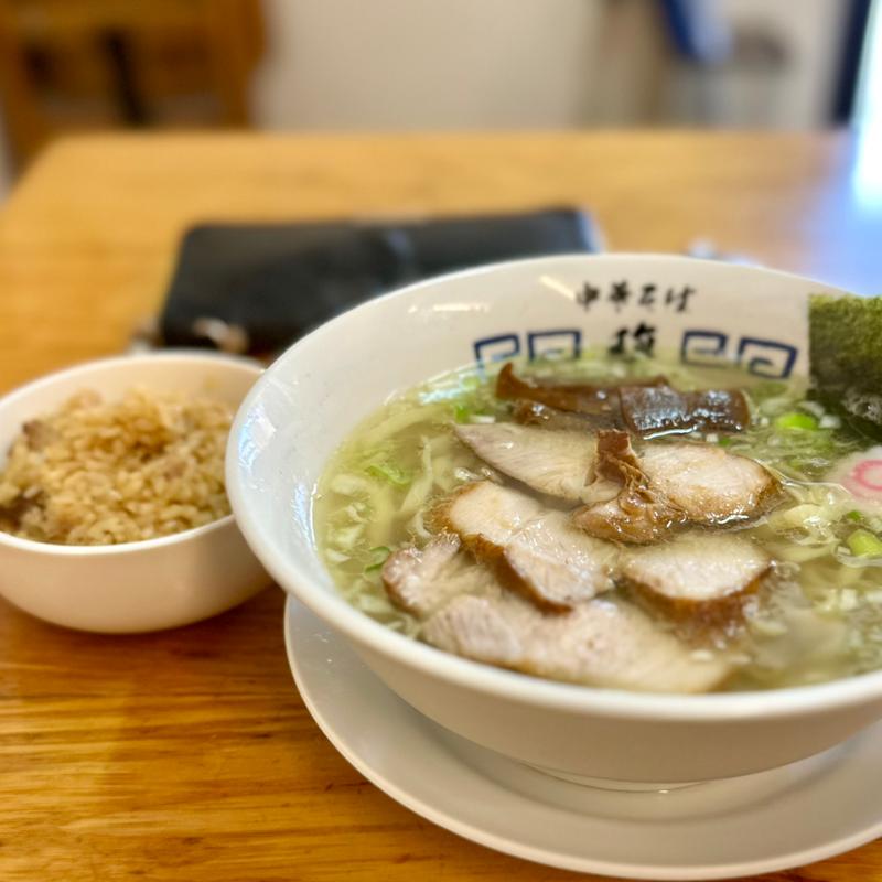 中華そば＋肉めし(中華そば 馥)