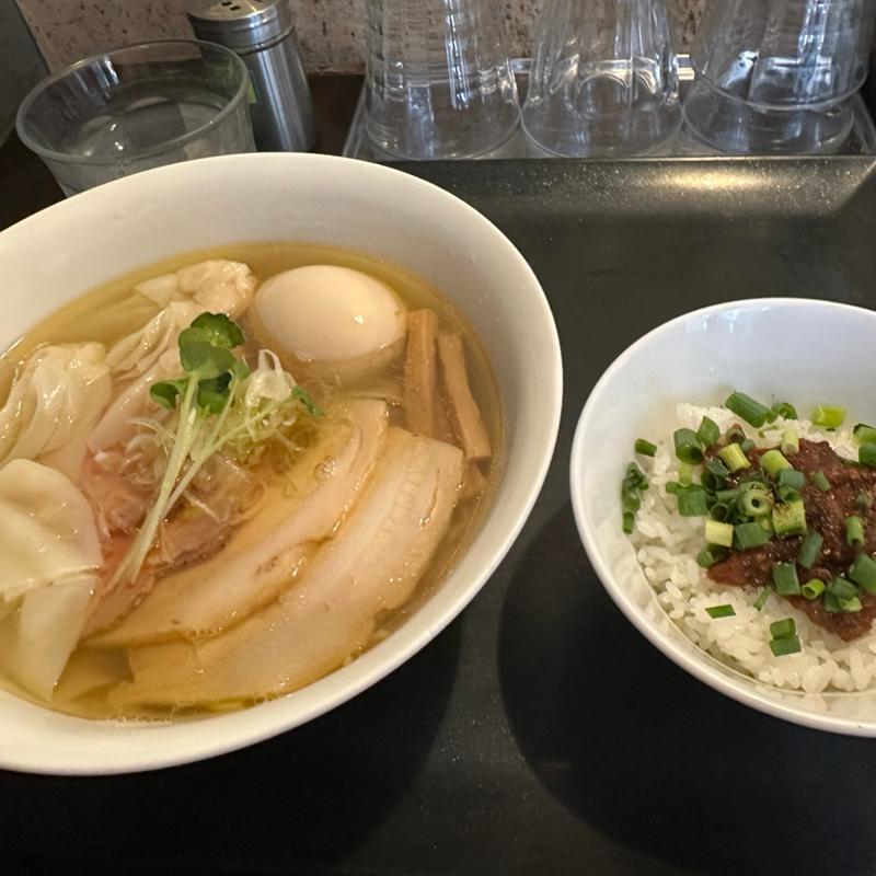 特製塩ラーメン&プチ麻婆丼(らぁ麺やまぐち辣式 本店)