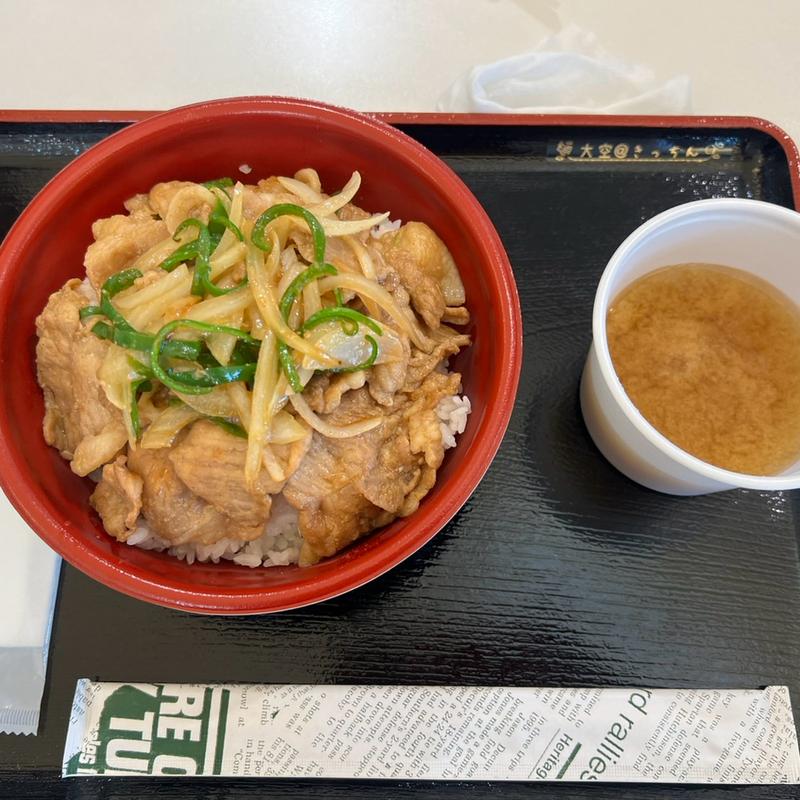 金の豚丼(大空＠きっちん（道の駅 メルヘンの丘めまんべつ）)