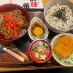 あかね風牛丼セット(武州うどんあかね&みどりダイニング)