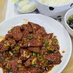 レバの唐辛子炒め 小ライス