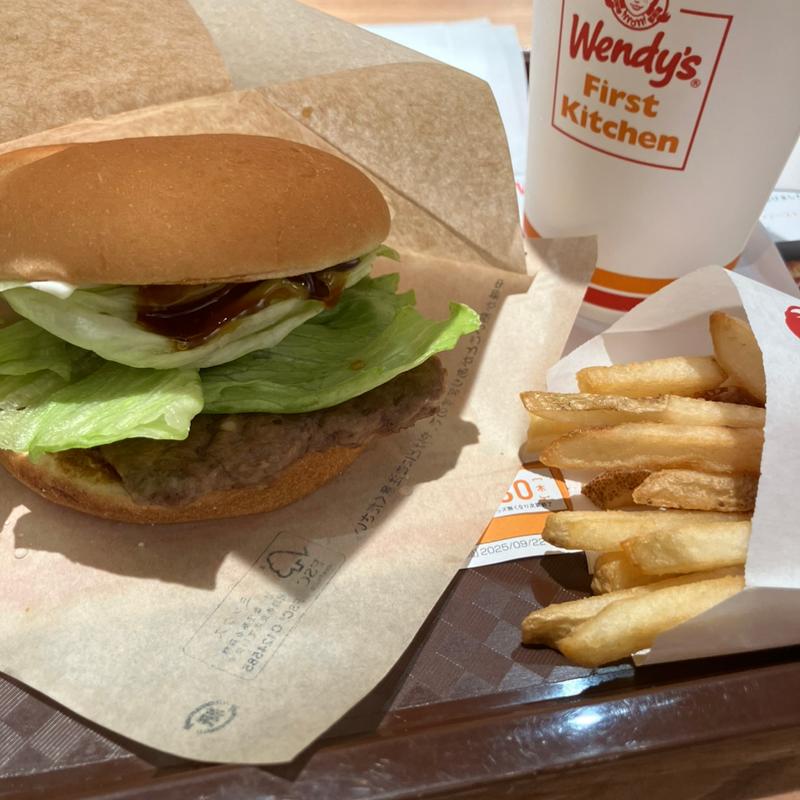 Jr.てりやきバーガーセット(ウェンディーズ・ファーストキッチン 中目黒駅前店)