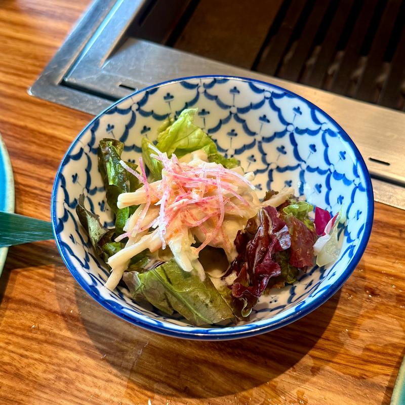 6種のラム焼肉 極み御膳　サラダ(ラム焼肉専門店 lamb ne (らむね))