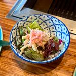 6種のラム焼肉 極み御膳　サラダ