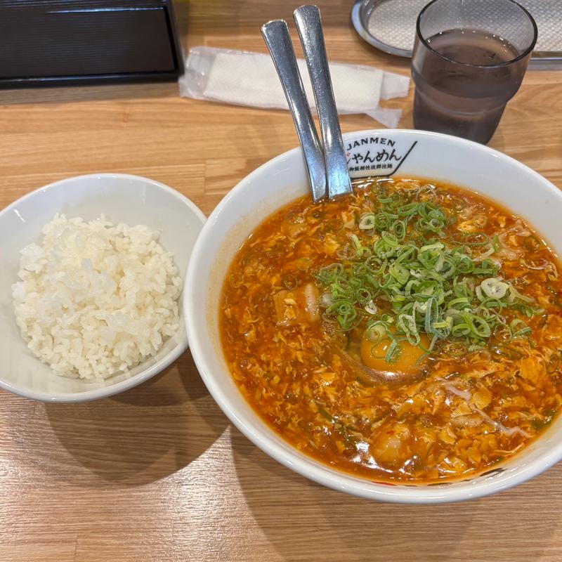 ねぎジャン麺＋ごはん(じゃんめん 倉敷店)