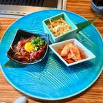 6種のラム焼肉 極み御膳　季節の前菜