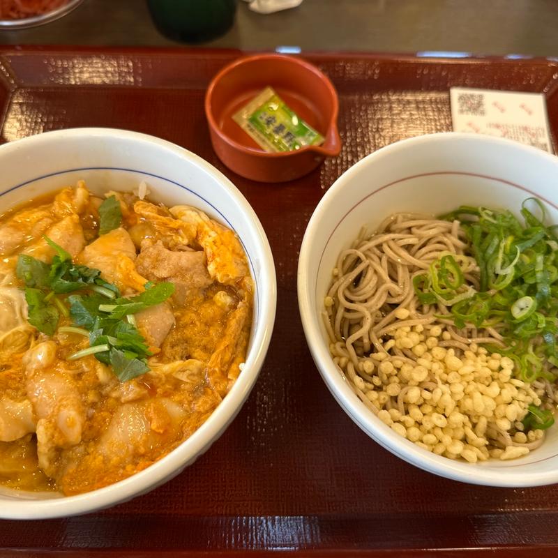 親子丼小てはいからそば冷小コンビ(なか卯 真岡上高間木店 )