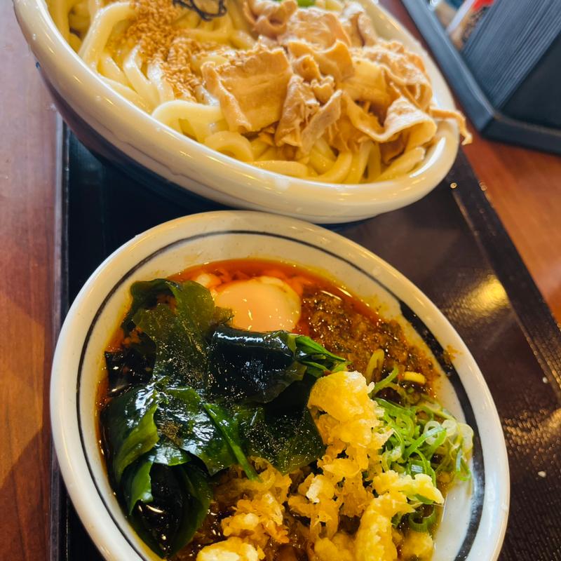 旨辛豚つけ汁うどん(丸亀製麺鳥栖)