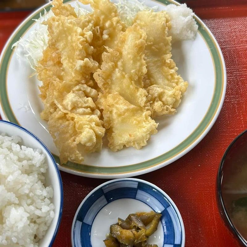 イカの天ぷら定食(弓削食堂 )