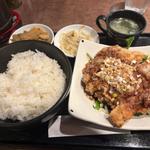 油淋鶏定食(中華料理 炎麻堂 赤坂店)