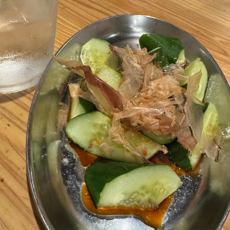 お通し＆焼酎(宮地鮮屋 橘通東店)