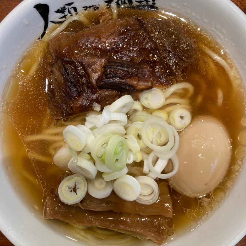 らーめんmacro　煮玉子トッピング(人類みな麺類 異人館ヌードル邸)