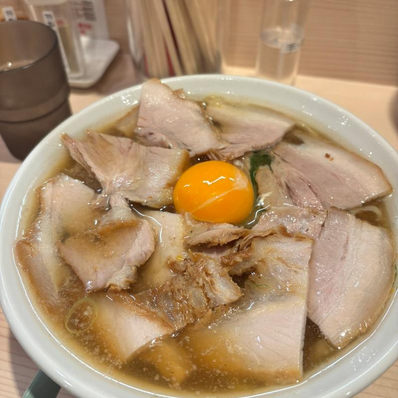 月見チャーシューメン(マルエーラーメン店)