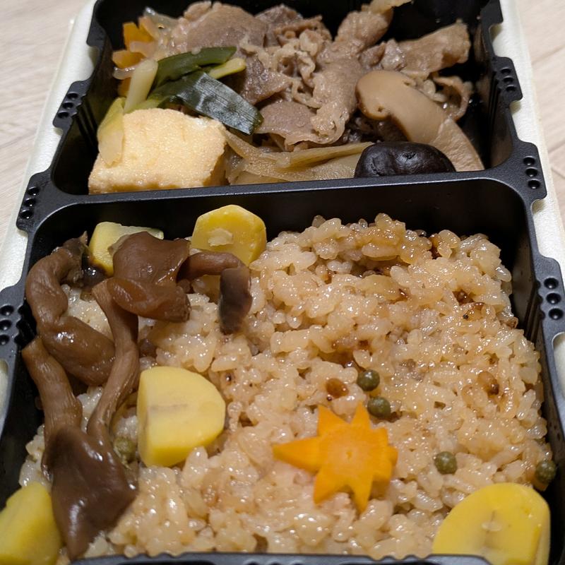 あっちっち松茸すきやき栗ごはん(淡路屋 ラゾーナ川崎プラザ店)