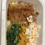 あえて、豚丼牛蒡とさつまいものまぜご飯