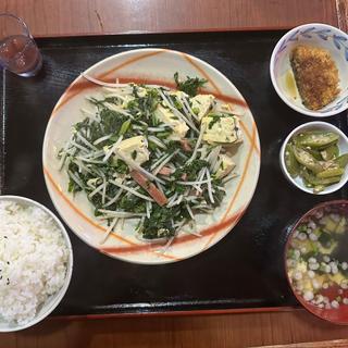 Cランチ カラシナ炒め定食
