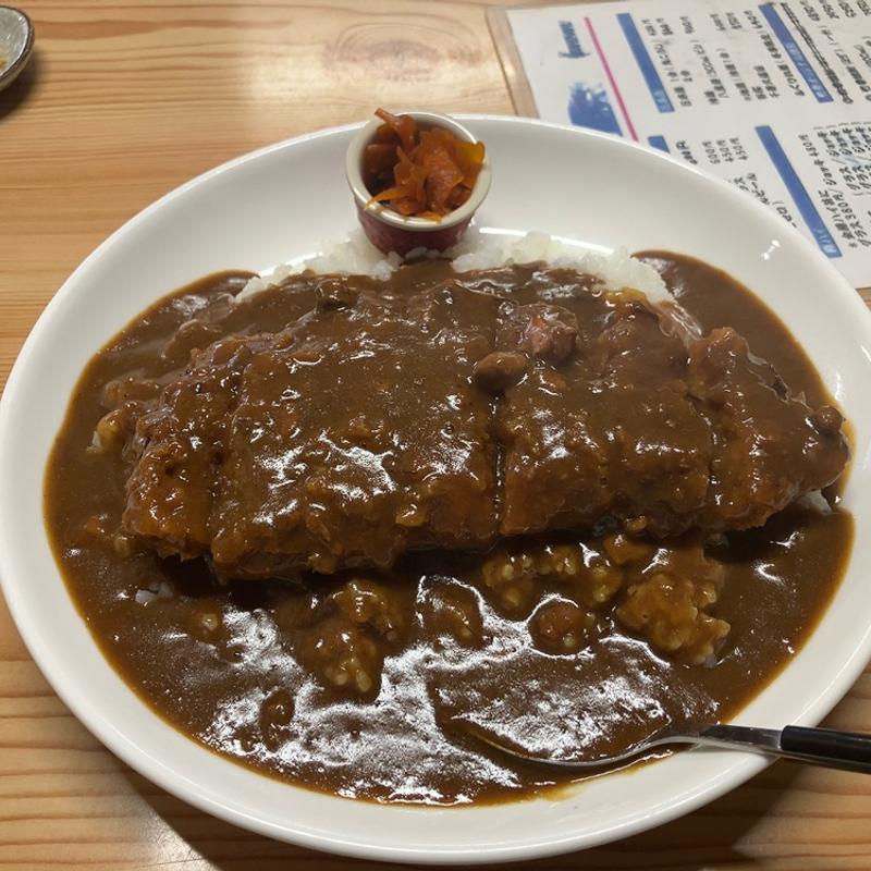 カツカレー大盛り(竹春)