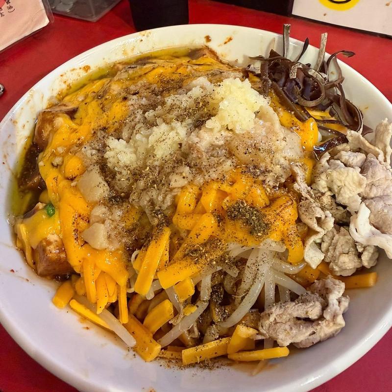 鬼チェダー麻婆まぜそば 大 辛さ2 痺れ4(ガリデブチュウ)