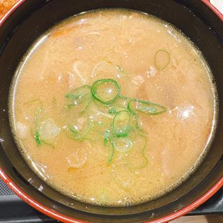 アジフライ定食（豚汁付け）