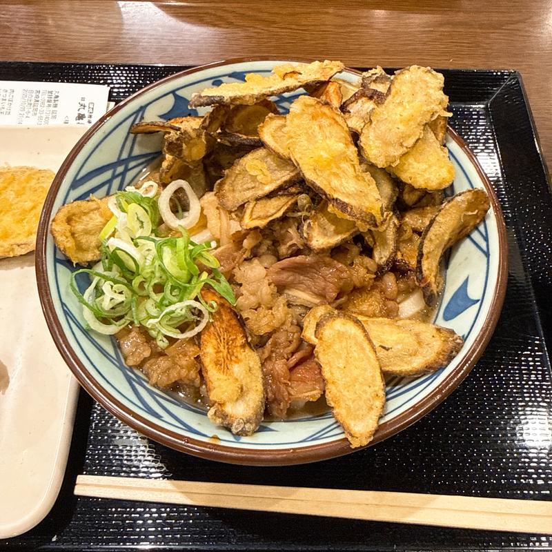 山盛りこぼ天肉ぶっかけ(丸亀製麺 延岡店 )