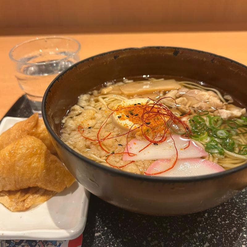 新大阪そばかしわ入り(浪花そば エキマルシェ新大阪店)