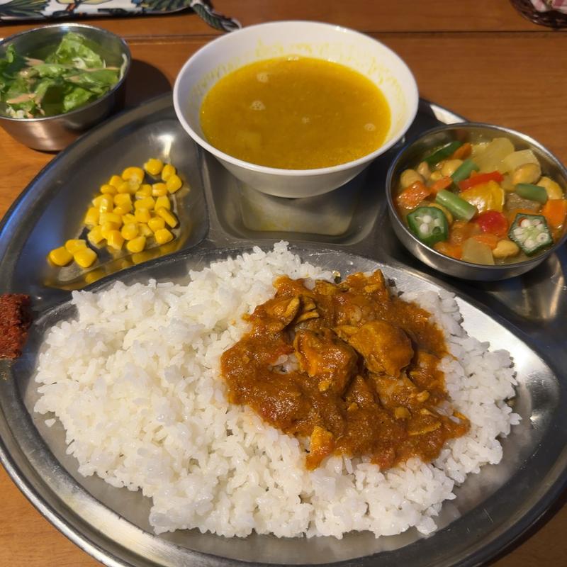 金土限定 スープカレーset(ネパール家庭料理 麦 （ネパールカテイリョウリ ムギ）)