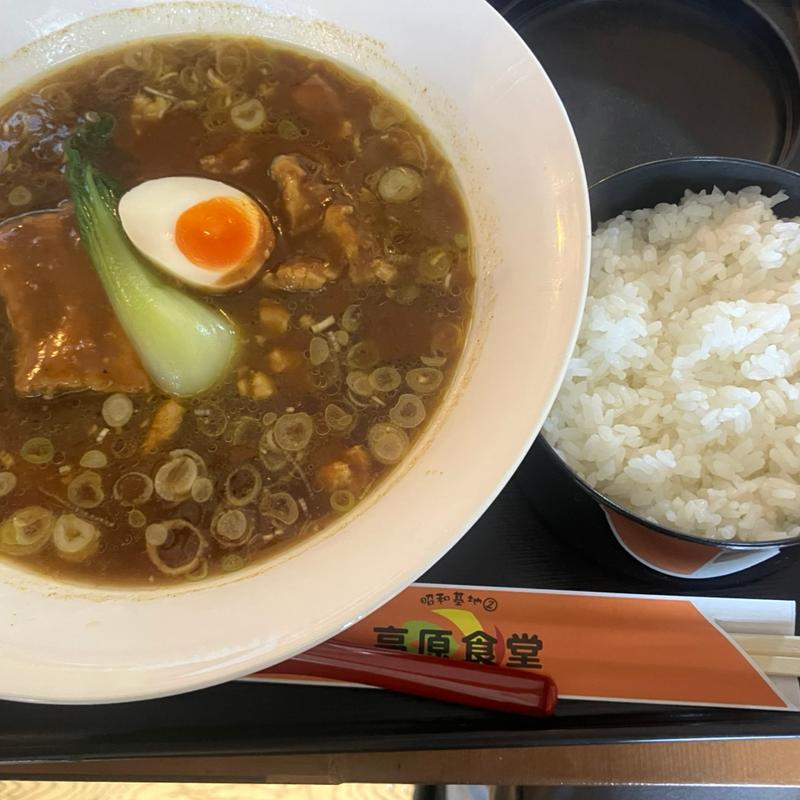 カレーラーメンライス(ハッピー食堂)