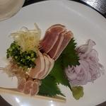 鳥刺し三種盛り(日向 新橋店)