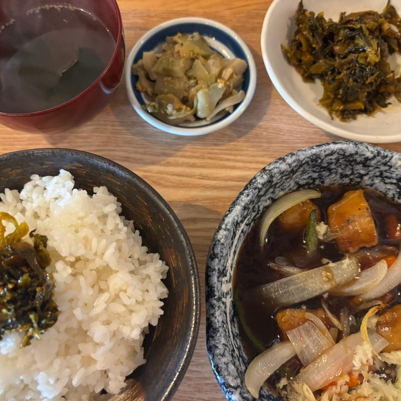 酢豚定食(博多町中華鷹虎)