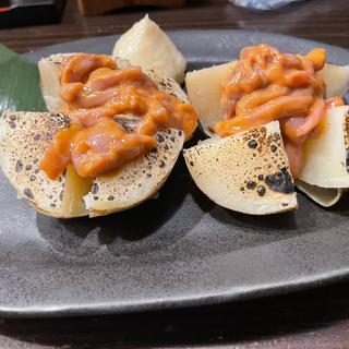 塩辛じゃがバター(味処　八右衛門)