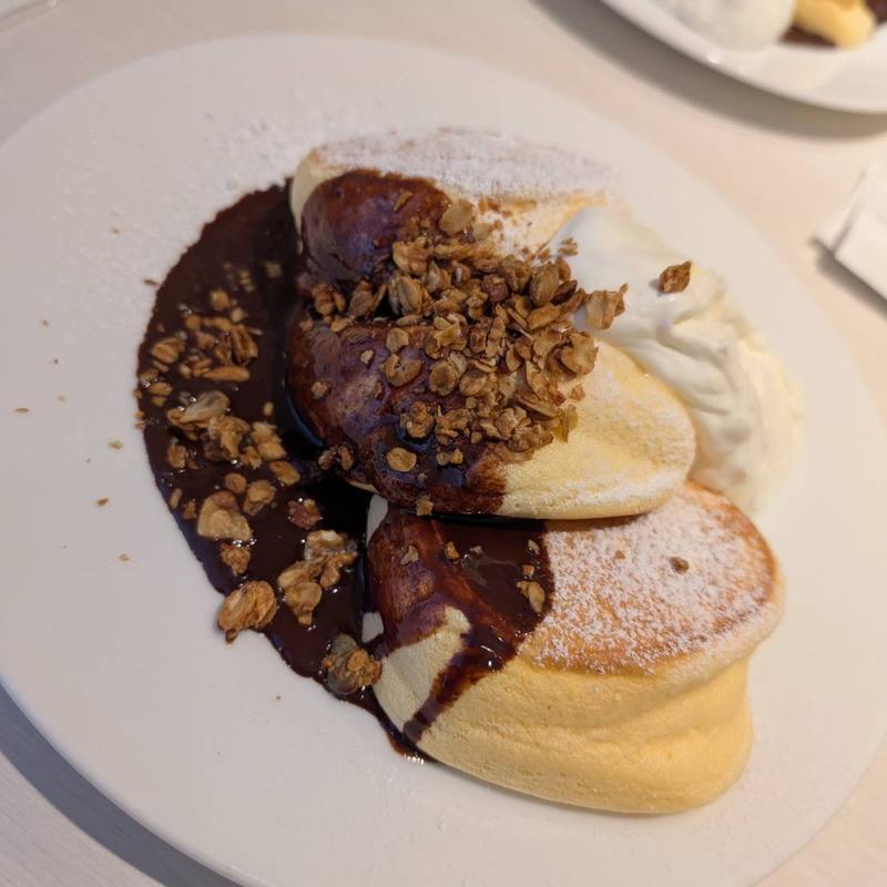 ホットチョコレートパンケーキ(幸せのパンケーキ 表参道店)