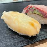 江戸前5貫セット（しまあじ、炙り穴子、石垣貝、漬けマグロ、こはだ）(魚がし日本一 京都ポルタ亰店)