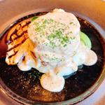 若鶏と豚肉のバロティーヌ　マスタードクリームソース
