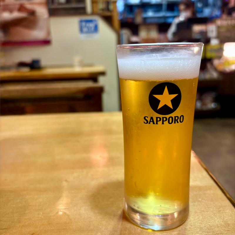 サッポロ生ビール黒ラベル/中瓶(そば処  丸長)