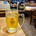 緑茶ハイ(そば処  丸長)