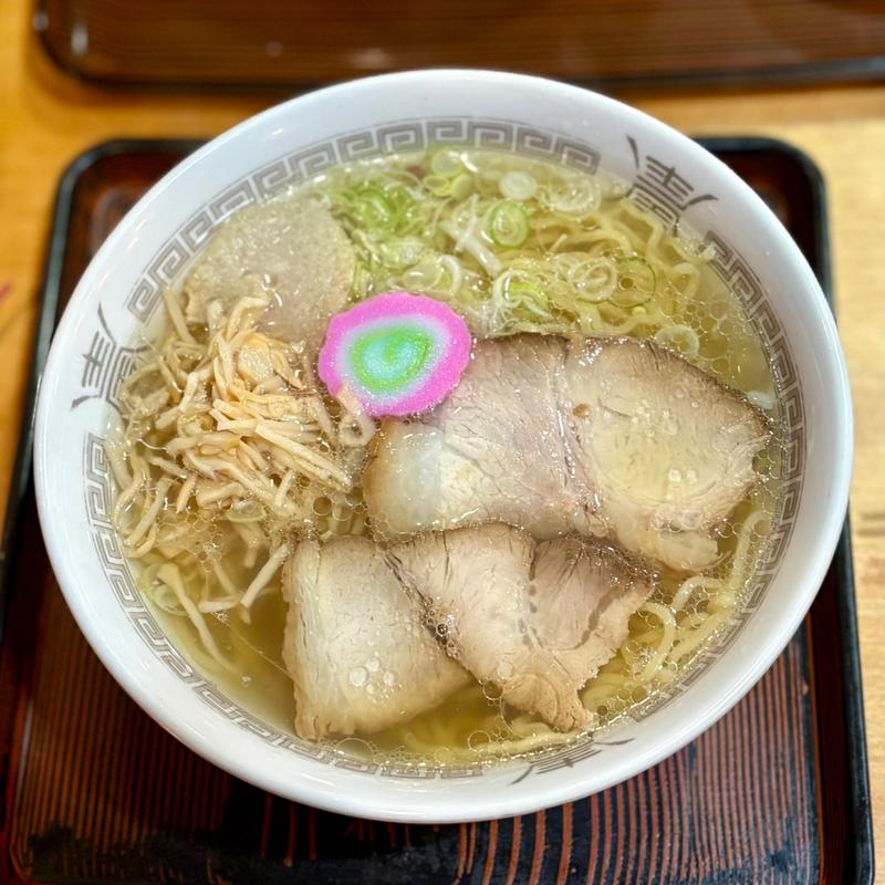 塩ラーメン(そば処  丸長)