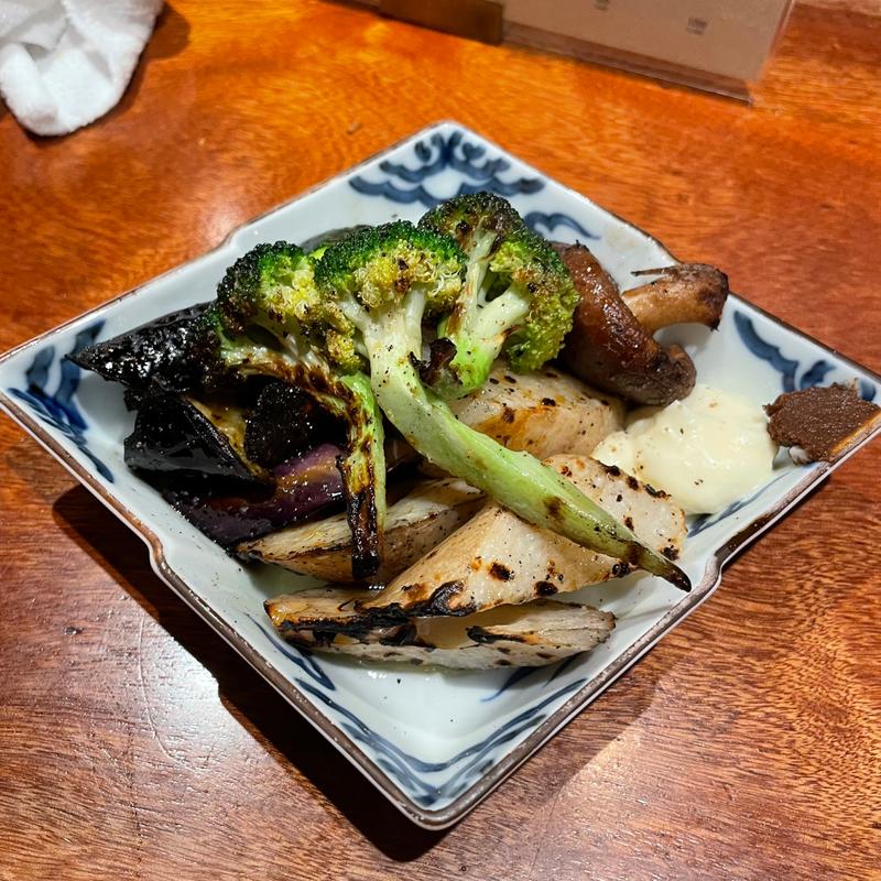 焼き野菜全種盛り(焼鳥食堂)