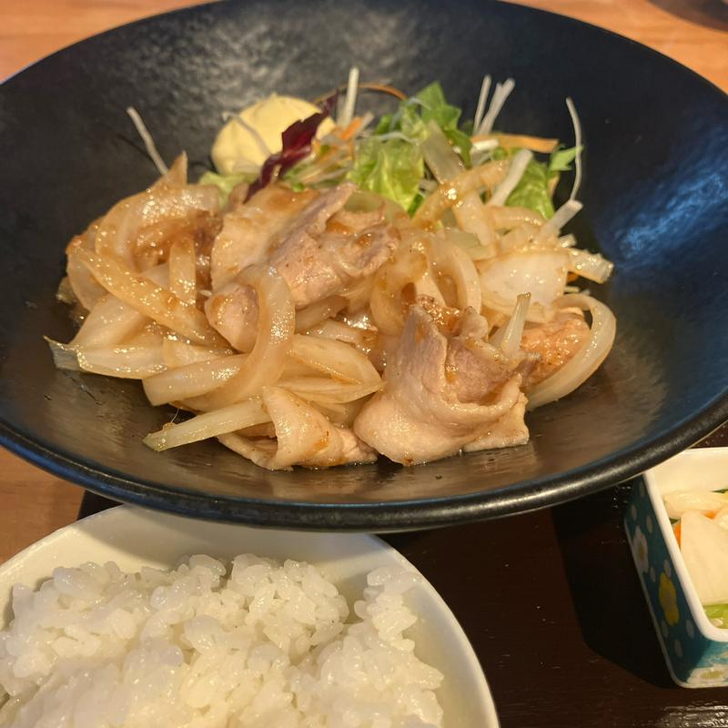 生姜焼定食(庵狐(アンコ)代官山店)