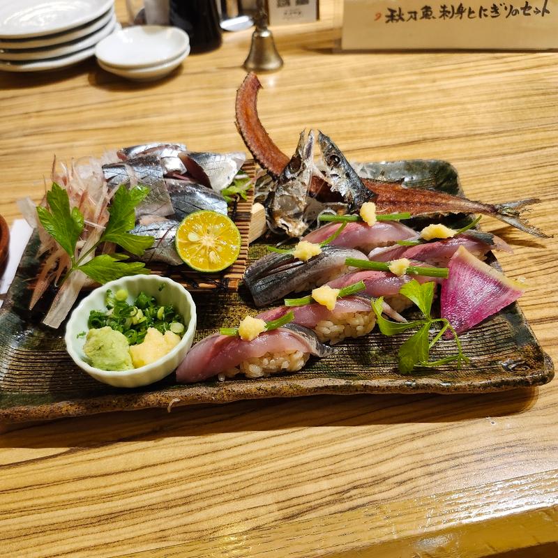 生サンマ刺しにぎりセット　限定(たけすみ )