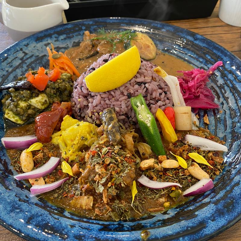 全かけ3種盛りカレー(カレー&デリカ CHIDEN)