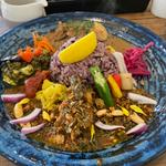 全かけ3種盛りカレー