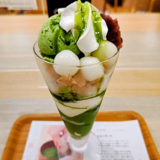 抹茶白玉パフェ