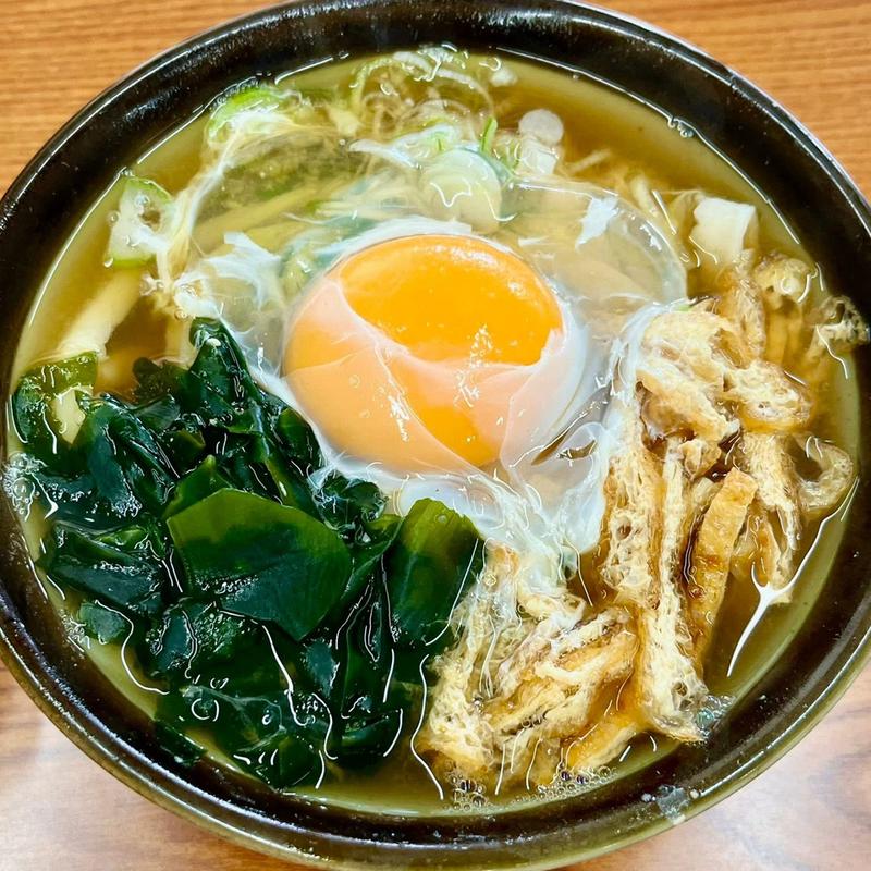 月見うどん 小(白須うどん)