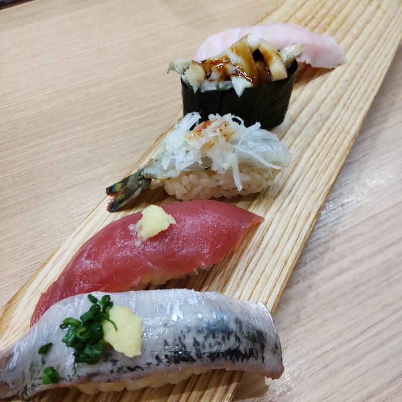 寿司江戸五点もり(回転寿司すし江戸盛岡南店)