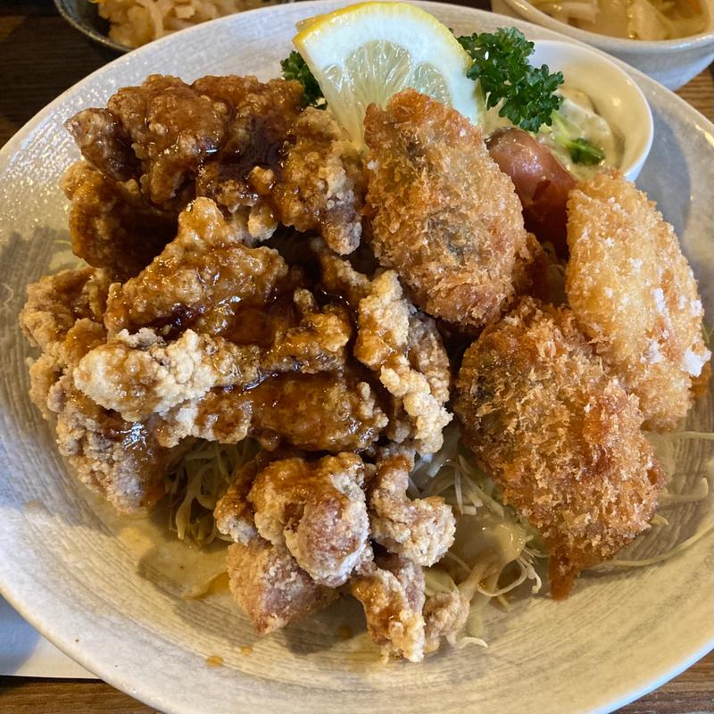 カキフライ定食(なごみ食堂)