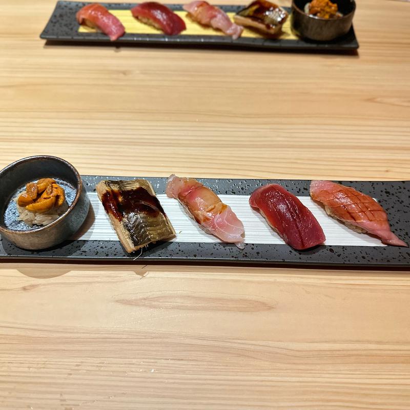 厳選五巻握り(鮨 銀座おのでら 息子 なんば店)