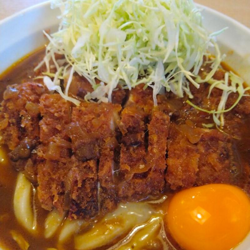 カツカレーうどん(手打ちうどん どんたく)
