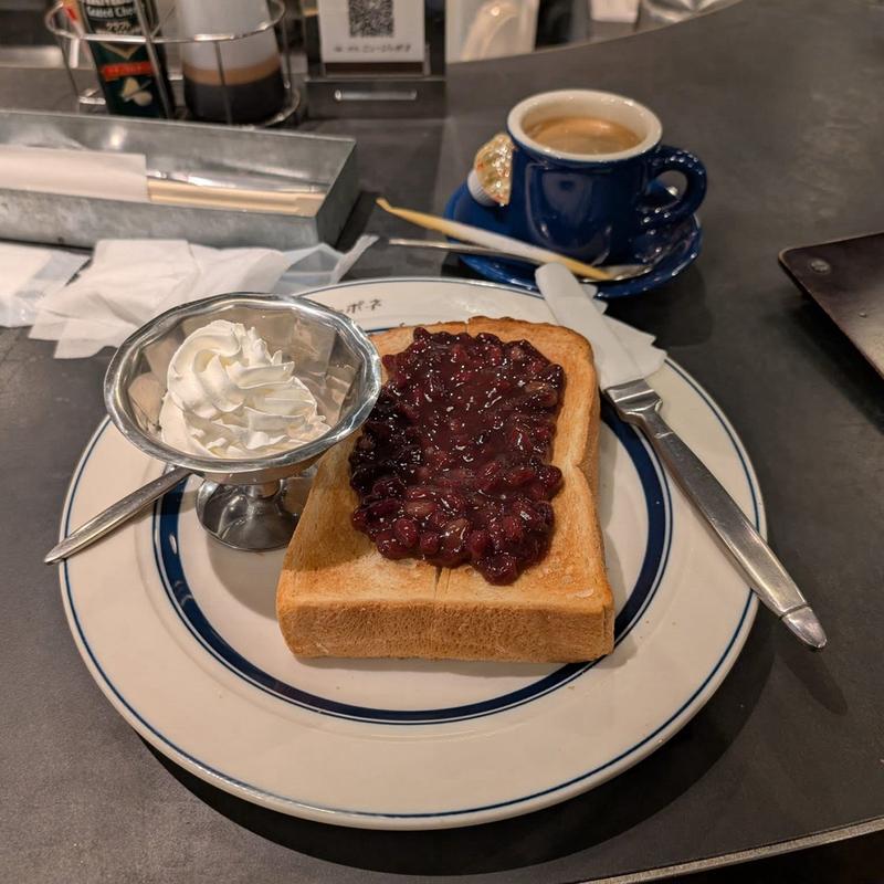 小倉ホイップトースト ブレンドコーヒー(カフェニュージャポネ)