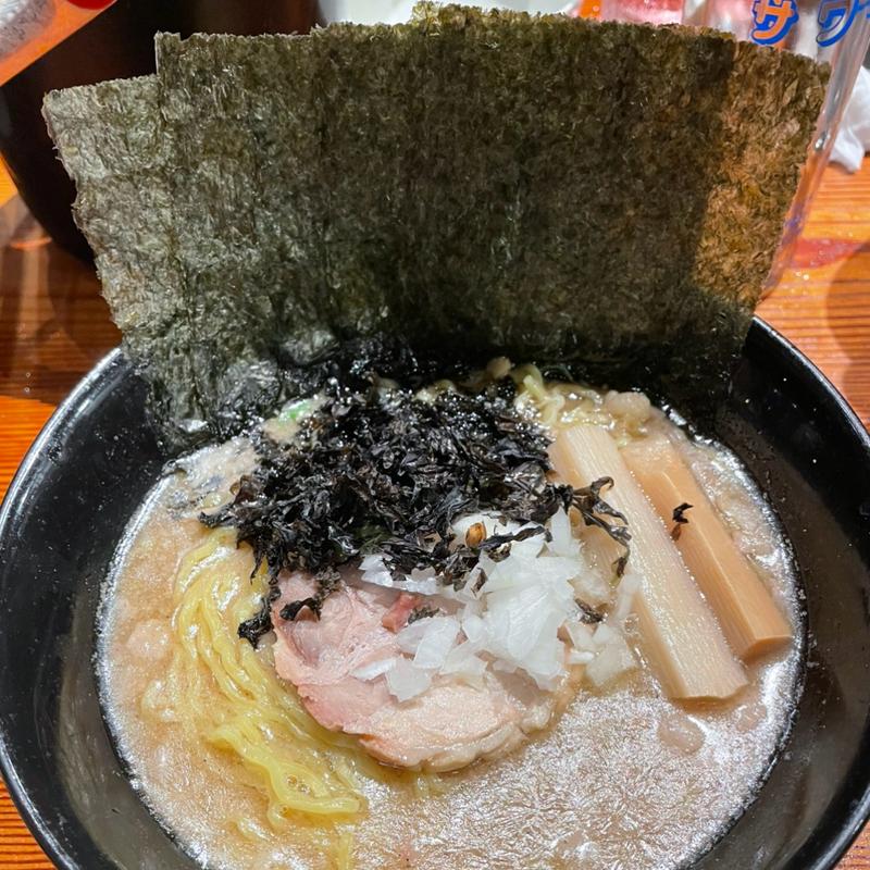背脂煮干しらーめん(志奈そば田なかいすみ店)